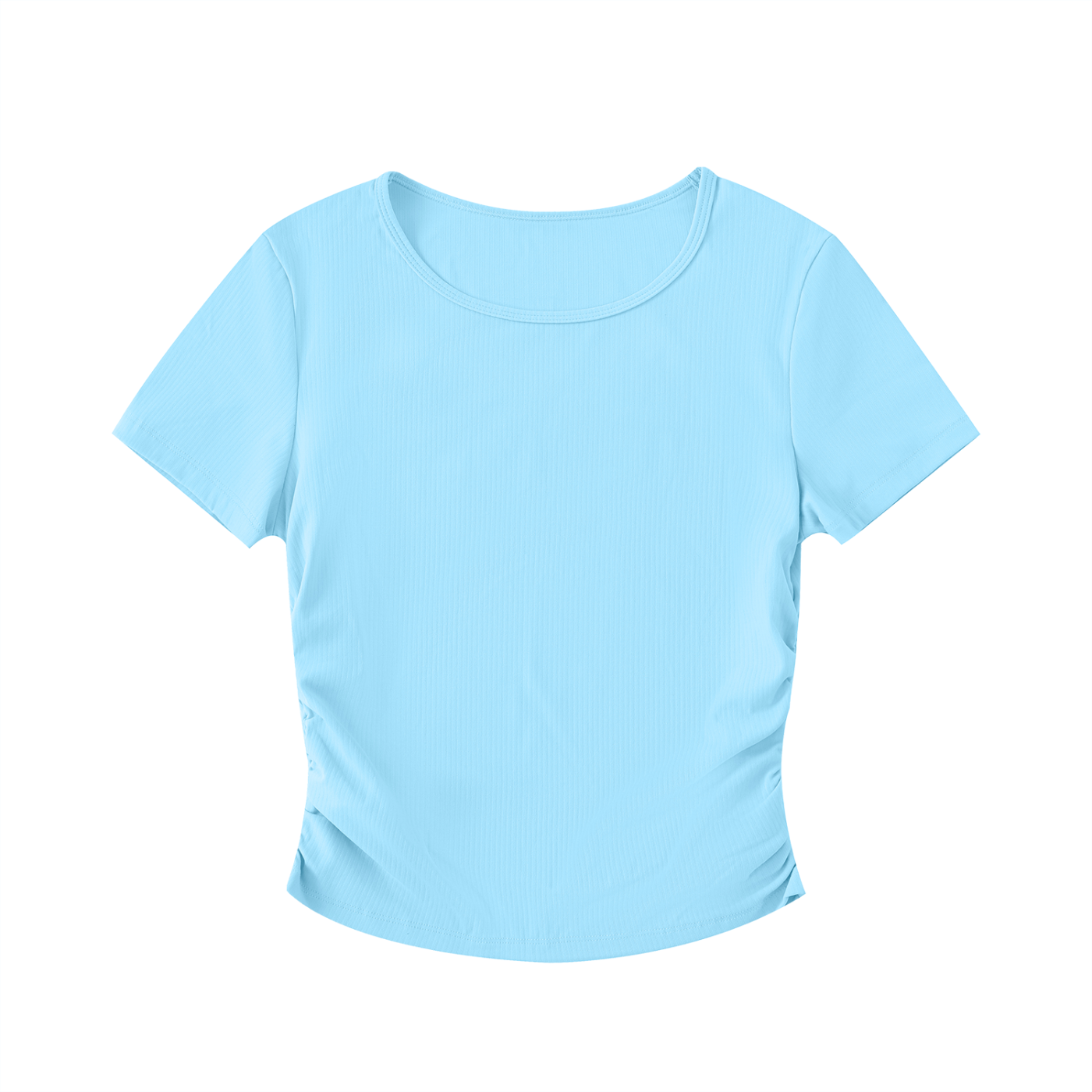 Ruched Bodycon Crop Top