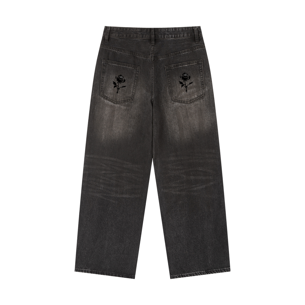 Vintage Wash Heavyweight Denim Jeans