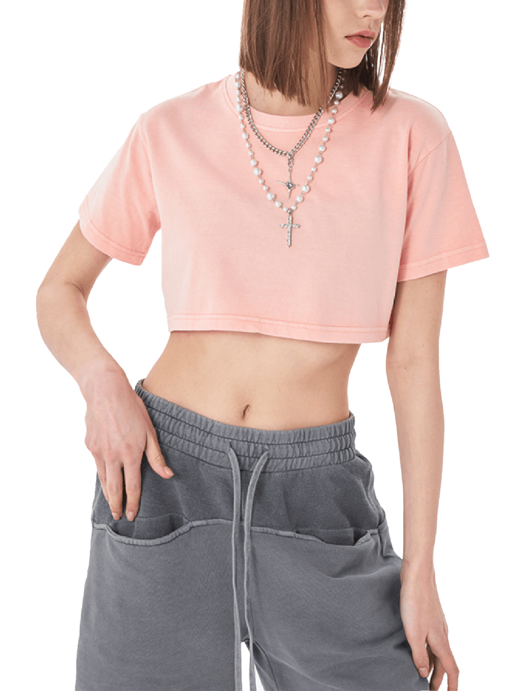 Snow Washed Crop Top