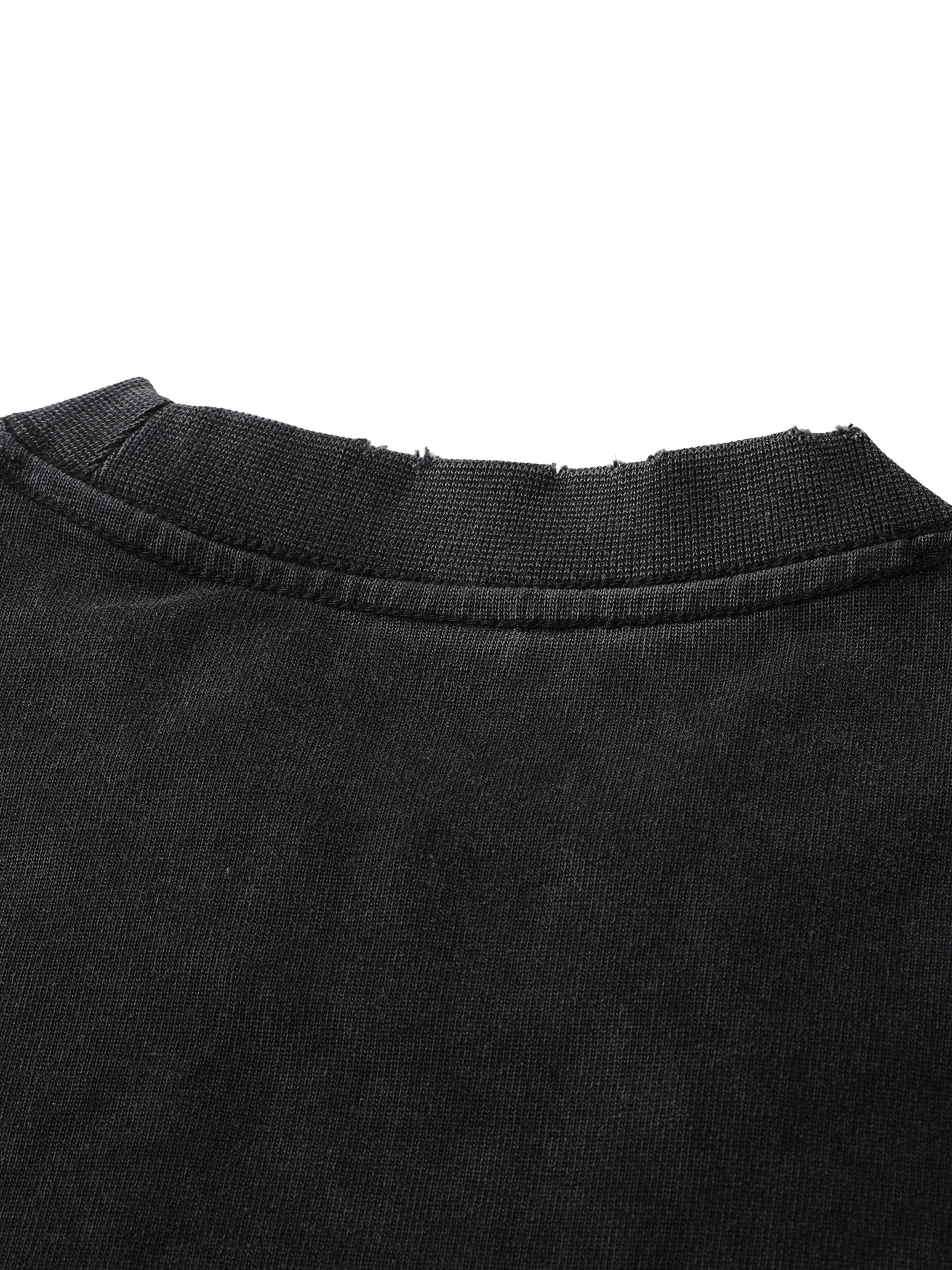 Heavyweight Vintage Washed Frayed T-Shirt